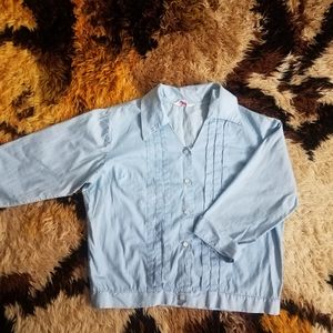True Vintage 1950s 50s Cotton Blouse L